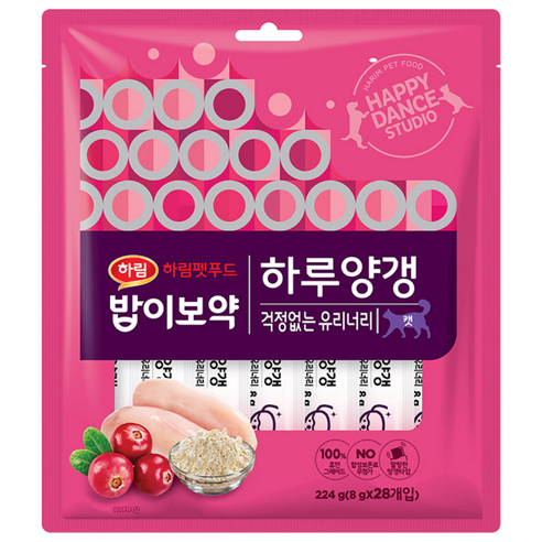 하림펫푸드밥이보약 캣 하루양갱, 걱정없는 유리너리, 224g, 1개