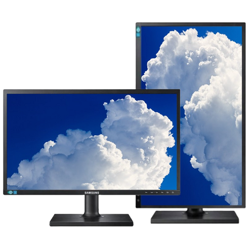 삼성전자 22인치 A급 LS22E45K 피벗모니터 HDMI 케이블 제공 노트북 세로모니터 (주)림성