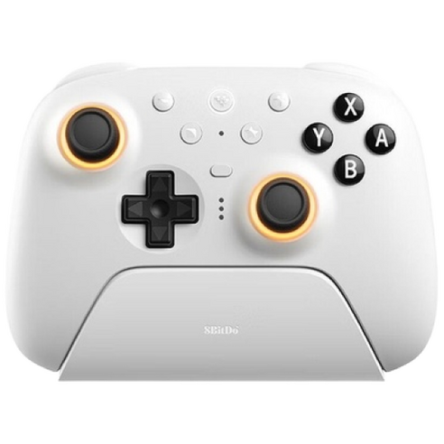 8BitDo 얼티메이트 2 NS버전 무선 컨트롤러 게임스틱 게임패드, 화이트, 1개