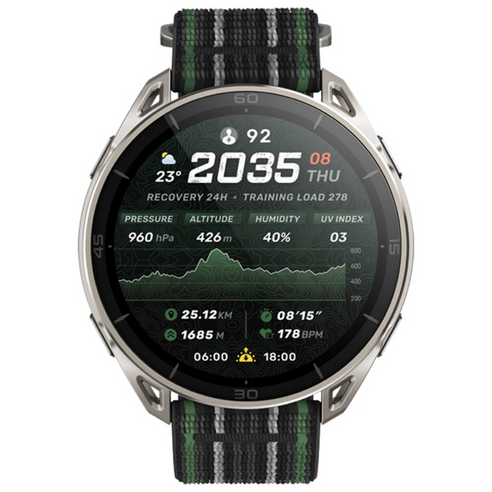 어메이즈핏 스마트워치 CHEETAH 2 ULTRA, GPS + 블루투스, 47mm, 블랙