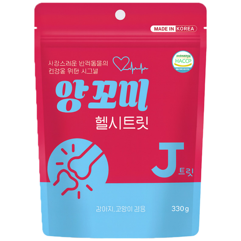 앙꼬미 헬씨트릿 강아지 고양이 겸용 영양제 J트릿 330g, 2개, 뼈/관절강화, 33회분