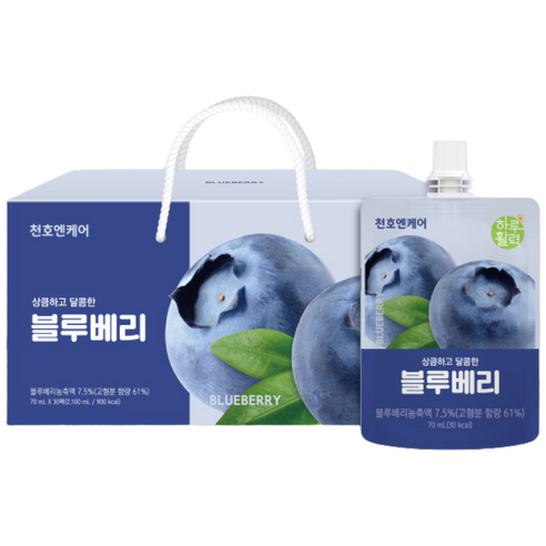 하루활력 상큼하고 달콤한 블루베리즙 70ml, 30개 솔직 후기 | 실사용자 리뷰 분석 - 상품 이미지 1