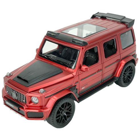 1:22 벤츠 지바겐 브라부스 다이캐스트 모형 다이케스트 GTR GTS AMG 완구 미니어쳐 피규어 자동차 장난감, 레드, 1개