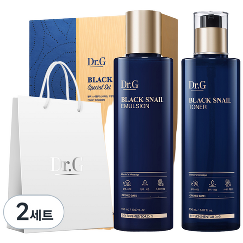 닥터지 블랙 스네일 토너 150ml + 에멀전 150ml 스페셜 2종 세... 솔직 후기 | 피부 타입별 분석 - 상품 이미지 1