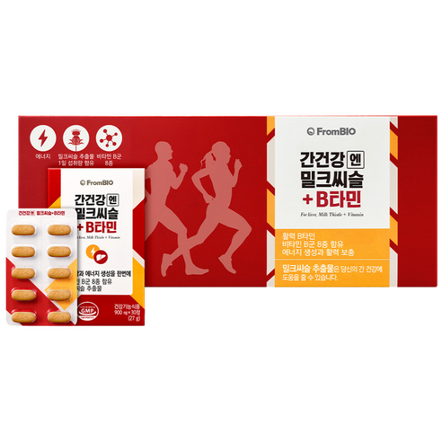 프롬바이오 간건강엔 밀크씨슬 + B타민 27g, 30정, 4개
