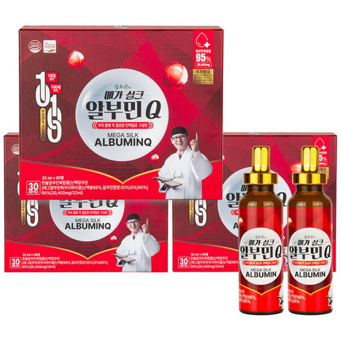 [공식] 김오곤 메가실크 알부민 Q, 32ml, 90개
