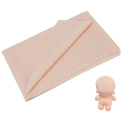 인형 피부 원단 폴리에스터 앤티크 화이트 봉제인형 옷 재료 수예 DIY 인형 옷 만들기 패브릭 폭 1500mm 두께 0.5mm, 1개