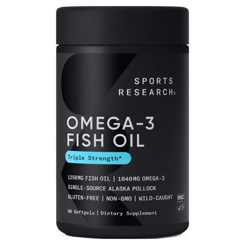 스포츠리서치 야생포획 알래스카산 명태 1040mg 오메가-3