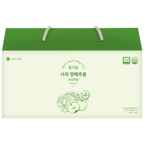 물한방울없이 국내산 통째로 갈아만든 바른농장 유기농 100% 사과양배추즙... 맛있게 먹은 솔직 후기 - 상품 이미지 1