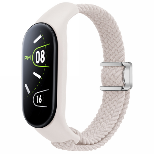 SujuNex 샤오미 미밴드 3/4/5/6/7 전용 우븐 스트랩 - Mi Band 3/4/5/6/7 Compatible Woven Strap, 6# 스타라이트 색, 1개