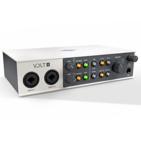 [기어라운지 정품] Universal Audio UA 볼트 4 Volt 4 전문가용 USB 오디오 인터페이스 (4-in 4-out 610 빈티지 프리앰프)