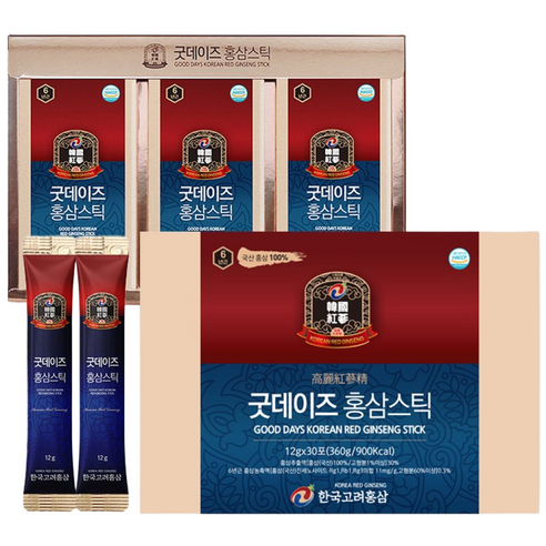 한국고려홍삼 굿데이즈 홍삼스틱 12g*30포, 360g, 1개