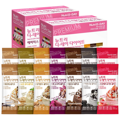 뉴트리디데이 다이어트 해피믹스 패키지 세트 350g, 2세트 맛있게 먹은 솔직 후기 썸네일