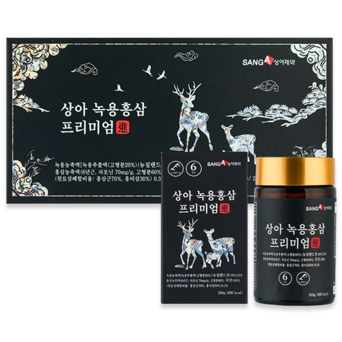 상아제약 녹용 홍삼 프리미엄진, 1박스, 960g