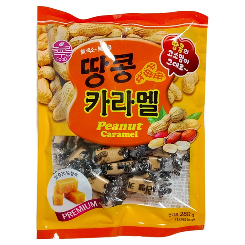 늘푸른식품 땅콩카라멜 280g (무료배송), 3개