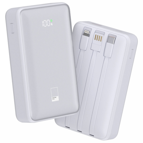팬톤 22.5W PD 빌트인 케이블 보조배터리 20000mAh PTPB-06