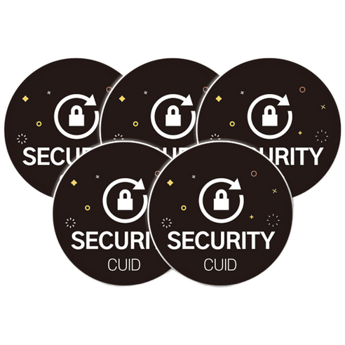 아파트 공동현관 도어락 복사 등록 MCT 출입문 CUID 스티커 태그 5개 세트