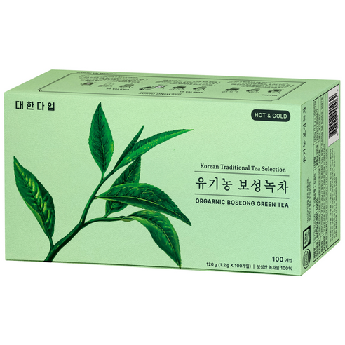 대한다업 유기농 보성녹차, 1.2g, 100개입, 1개