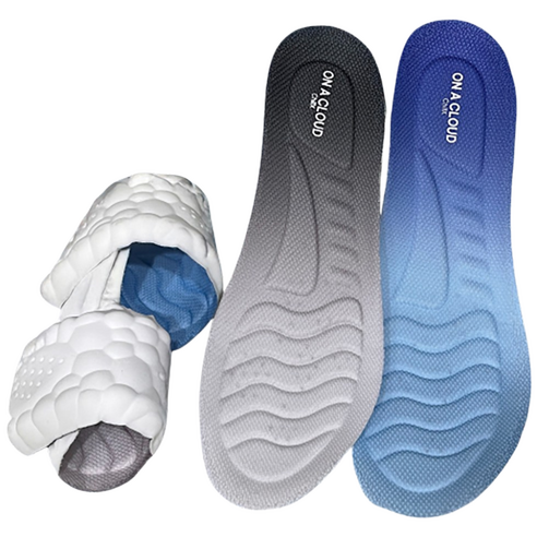 ChillX 1+1 푹신한 신발 깔창 인체공학 발편한 푹신한 구름 깔창 실제 모습