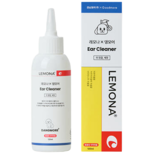 [반값할인] 경남제약 레모나 댕모어 반려동물 귀세정 강아지 귀세척 강아지 귀청소 이어클리너, 1개, 120ml