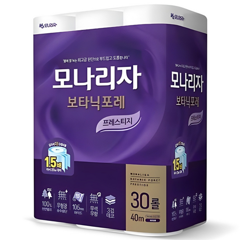 모나리자 보타닉포레 프레스티지 천연펄프 3겹 화장지 솔직 후기 | 실사용자 리뷰 분석 썸네일