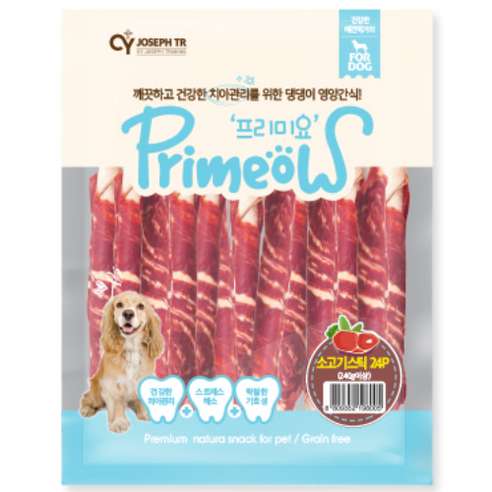 프리미요 스틱껌 24p, 소고기, 240g, 1개