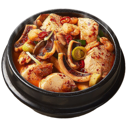 쿡솜씨 해물순두부찌개 밀키트 순두부 1봉지 3종 바지락 육수 데이트 캠핑 홈파티