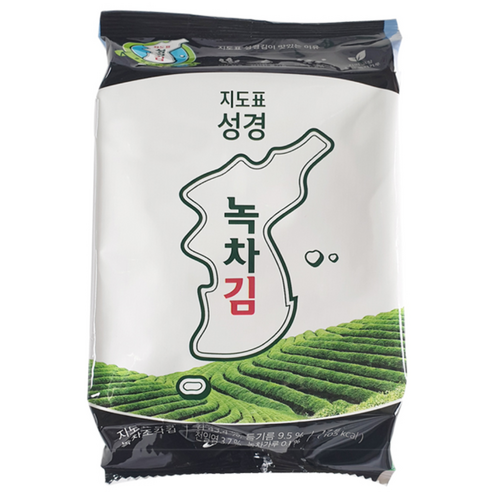 지도표 성경김 녹차 조각김 17g 식탁김, 17g, 10개