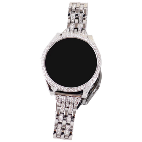 오르몽트 세트 갤럭시워치 클래식 큐빅 브레이슬릿 (보호커버+스트랩) 40mm 44mm, 실버세트, 1개