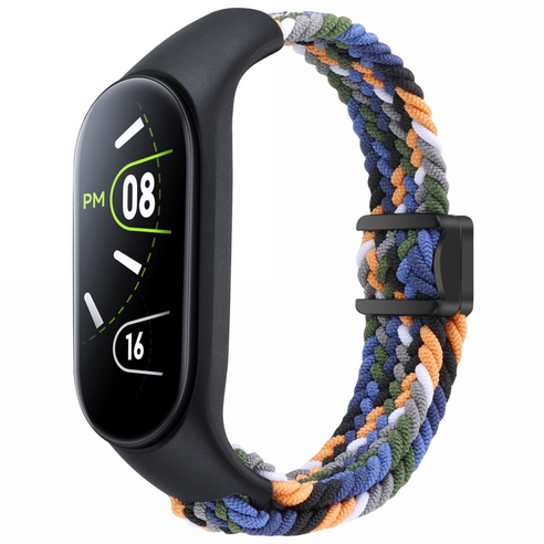 SujuNex 샤오미 미밴드 3/4/5/6/7 전용 우븐 스트랩 - Mi Band 3/4/5/6/7 Compatible Woven Strap, 17# 데님, 1개