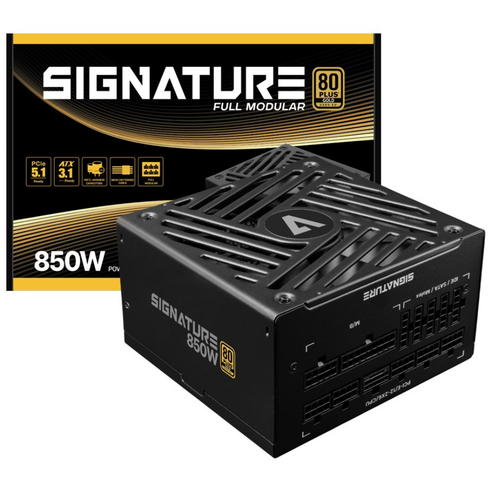 AONE 시그니처 850W 80PLUS골드 풀모듈러 ATX3.1 블랙