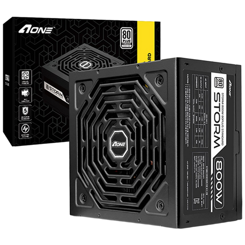 AONE 스톰 800W 80PLUS 스탠다드 블랙 PC 파워서플라이 컴퓨터 전원, STORM 800W 80+ STANDARD STORM 800W 80+ STANDARD