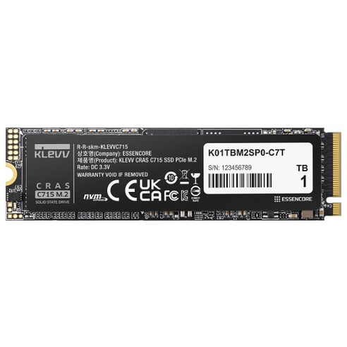 클레브 ESSENCORE KLEVV CRAS C715 M.2 NVMe 파인인포 (1TB)