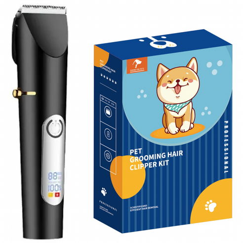 JcOuni전문가용 프로 애견 반려동물 이발기, 블랙, 1개 - 이발기