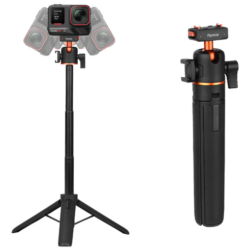 Flymile Insta360 X5 Ace Pro 2전용 마그네틱 빠른 분리 삼각대 360도 볼헤드, 1개, tripod