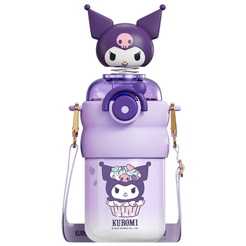 크로스 보더 산리오 텀블러 550밀리리터, 1개, 550ml, 550ml 쿠로미
