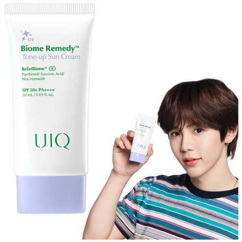 유이크 바이옴 레미디 톤업 선크림 (보라), 50ml, 1개