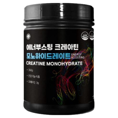[120회분] 에너부스팅 100% 크레아틴 모노하이드레이트, 360g, 1개