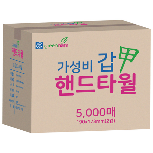진양제지 가성비갑 핸드타월 5000매 125매입, 40개 실사용 후기 | 효과 있을까? - 상품 이미지 1