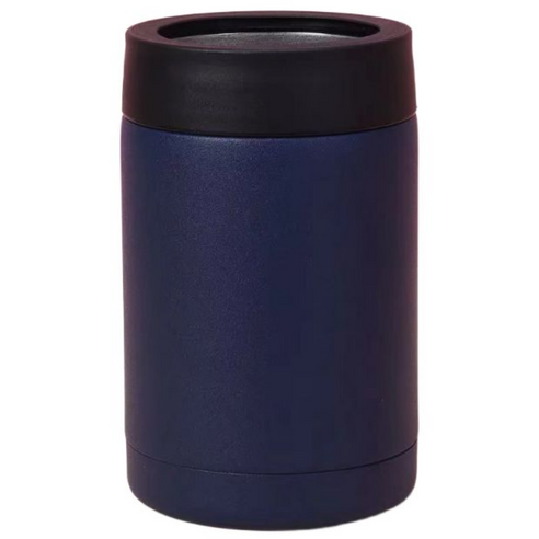 윈스튜디오 보온 보냉 캔쿨러 캔홀더 스테인리스 맥주 소주, 네이비, 1개, 355ml