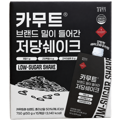 코스트코 일일곡식 카무트호라산밀이 들어간 저당쉐이크 50g, 15개 솔직 후기 | 실사용자 리뷰 분석 - 상품 이미지 1