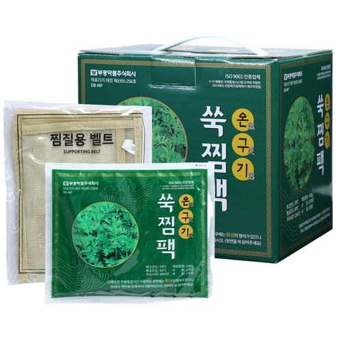 [부광약품] 온구기 쑥찜팩 핫팩 15개입 찜질용벨트, 15개