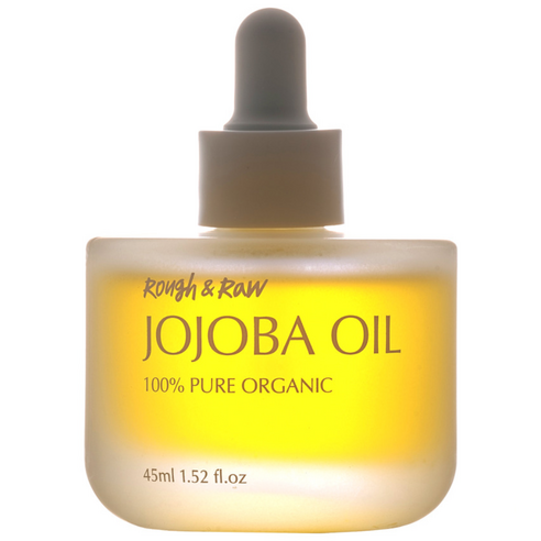 러프앤로우 유기농 호호바오일 100% 냉압착 비정제 골든 페이스 천연, 1개, 45ml