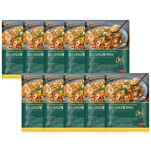 [VIPS] 빕스 나시고랭 라이스 230g 10개, 230g, 10개