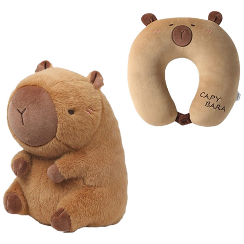 차차쿠바 카피바라 인형 변신 목베개, 모피 변형 베개