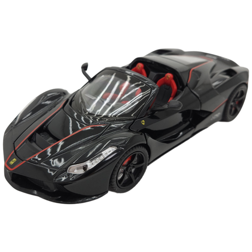 1:24 페라리 라페라리 ferrari 스포츠카 자동차모형 다이캐스트, 블랙, 1개
