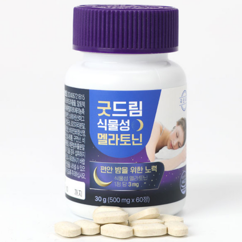 국민닥터 굿드림 식물성 멜라토닌 3mg 함유, 60정, 1개