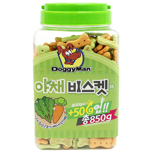 도기맨 강아지 비스킷 SS, 야채, 850g, 1개