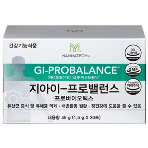 매나테크 지아이 프로밸런스 프로바이오틱스 1.5g, 45g, 1개