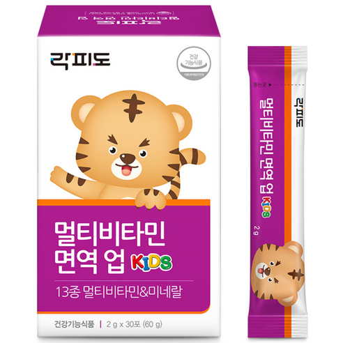 락피도 멀티비타민 면역 업 30p 60g, 1개 실사용 후기 | 효과 있을까? - 상품 이미지 1